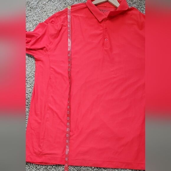 Nike Red Dry Fit Golf Polo Shirt - Picture 3 of 6